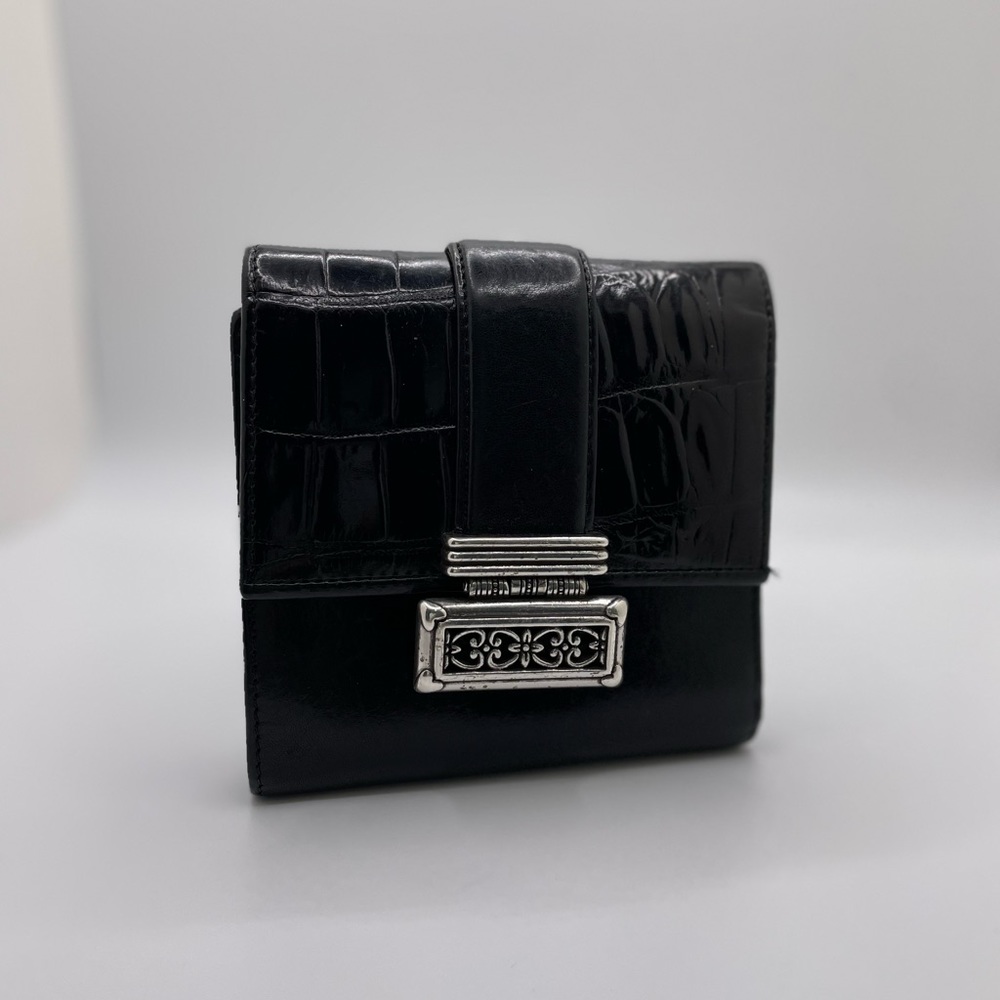 Brighton | Tri-fold Black Leather Wallet